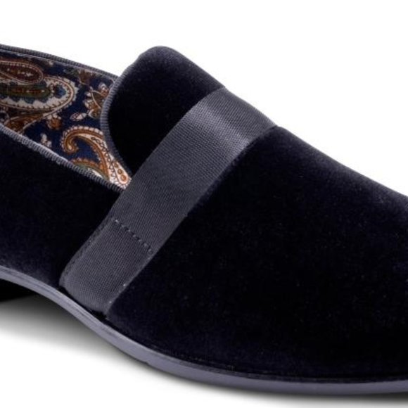 MONTIQUE Other - MONTIQUE      Men's Solid Velvet Black Fashion Slip-On Shoes          S91